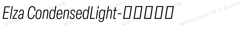 Elza CondensedLight字体转换
